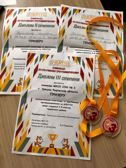 Олимпиада по креативному программированию на SCRATCH среди обучающихся 4-5 классов Уржумского района..